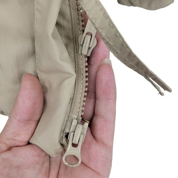 Vintage Gander Mountain Jacket XL Tan Lightweight Outdoors Waterproof Hooded - Picture 5 of 16